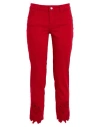 Liu •jo Woman Pants Red Size 26w-28l Cotton, Elastane In Red