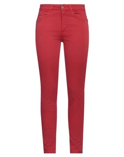 Liu •jo Woman Pants Red Size 32w-30l Cotton, Elastane