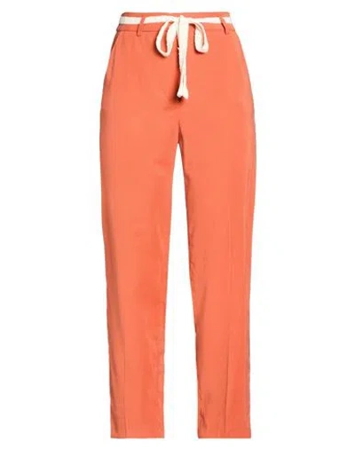 Liu •jo Woman Pants Rust Size 4 Cotton In Red