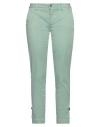 Liu •jo Woman Pants Sage Green Size 26 Cotton, Elastane