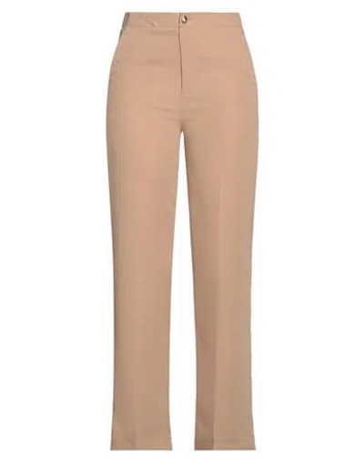 Liu •jo Woman Pants Sand Size 2 Polyester In Gold