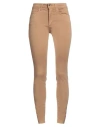 Liu •jo Woman Pants Sand Size 25w-30l Cotton, Elastane In Beige