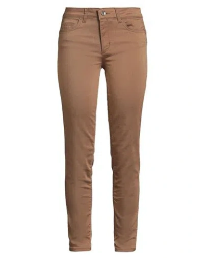 Liu •jo Woman Pants Sand Size 29w-30l Cotton, Polyester, Elastane In Brown