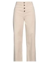 Liu •jo Woman Pants Sand Size 31 Cotton, Elastane In Beige