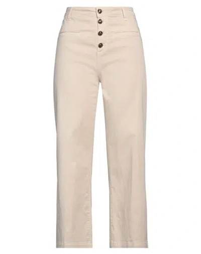 Liu •jo Woman Pants Sand Size 31 Cotton, Elastane In Beige