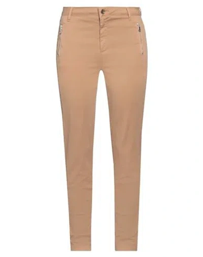 Liu •jo Woman Pants Sand Size 32 Cotton, Elastane In Beige