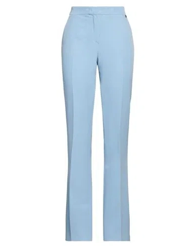 Liu •jo Woman Pants Sky Blue Size 10 Polyester, Elastane