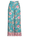 Liu •jo Woman Pants Turquoise Size M Polyester, Elastane In Blue