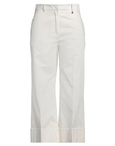Liu •jo Woman Pants White Size 10 Cotton, Elastane In White
