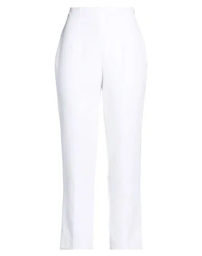 Liu •jo Woman Pants White Size 10 Polyester, Elastane