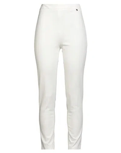LIU •JO LIU •JO WOMAN PANTS WHITE SIZE 12 VISCOSE, POLYAMIDE, ELASTANE