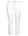 Liu •jo Woman Pants White Size 25 Cotton, Elastane