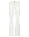 Shop Liu •jo Woman Pants White Size 25 Cotton, Polyester, Elastane