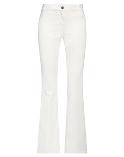Liu •jo Woman Pants White Size 25 Cotton, Polyester, Elastane