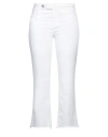 Liu •jo Woman Pants White Size 26 Cotton, Polyester, Elastane In White
