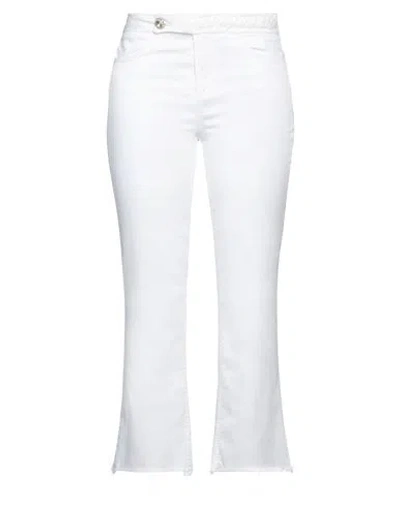 Liu •jo Woman Pants White Size 26 Cotton, Polyester, Elastane