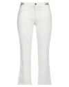 Liu •jo Woman Pants White Size 27 Cotton, Polyester, Elastane