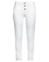 Liu •jo Woman Pants White Size 27w-28l Cotton, Polyester, Elastane