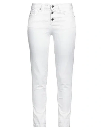 Liu •jo Woman Pants White Size 27w-28l Cotton, Polyester, Elastane