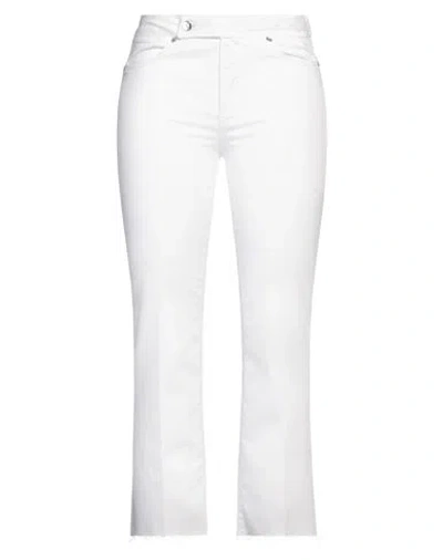 Liu •jo Woman Pants White Size 26w-28l Cotton, Polyester, Elastane