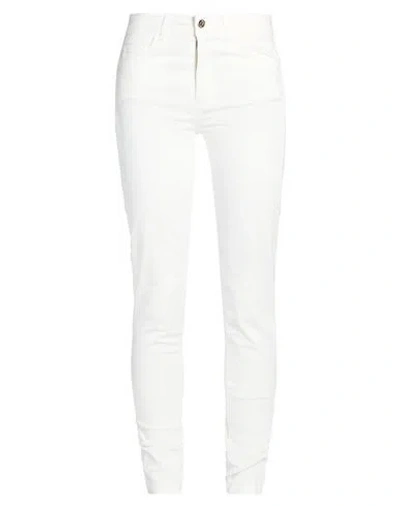 Liu •jo Woman Pants White Size 29w-30l Cotton, Elastane