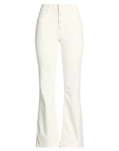 Liu •jo Woman Pants White Size 30 Cotton, Elastane