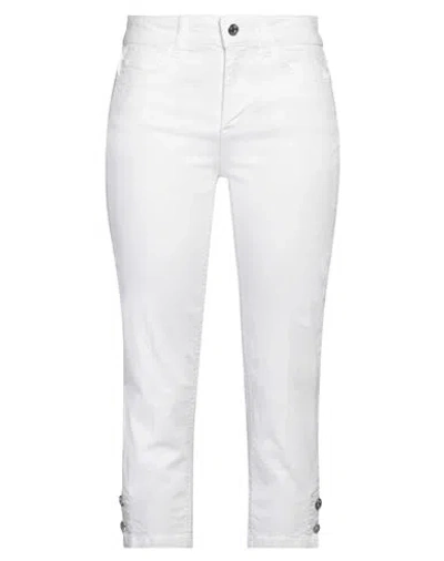 Liu •jo Woman Pants White Size 30 Cotton, Elastane