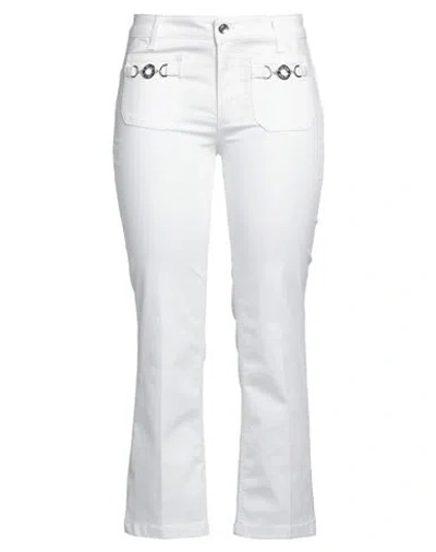 Liu •jo Woman Pants White Size 32 Cotton, Polyester, Elastane