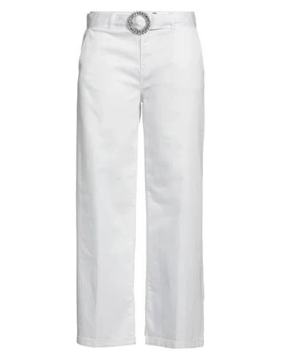 Liu •jo Woman Pants White Size 31 Cotton, Polyester, Elastane