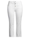 Liu •jo Woman Pants White Size 32 Cotton, Polyester, Elastane