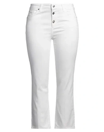 Liu •jo Woman Pants White Size 32 Cotton, Polyester, Elastane