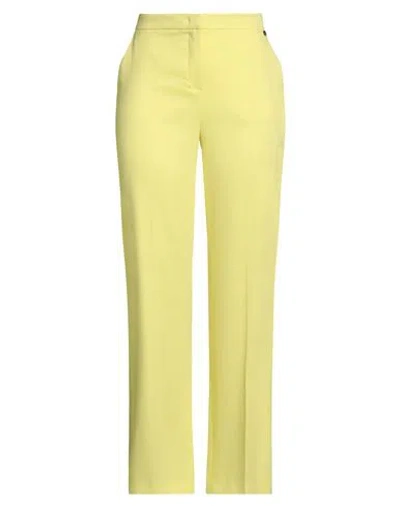 Liu •jo Woman Pants Yellow Size 12 Viscose, Polyester, Elastane