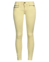 Liu •jo Woman Pants Yellow Size 26w-30l Cotton, Polyester, Elastane In Yellow