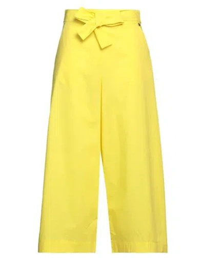Liu •jo Woman Pants Yellow Size 6 Cotton