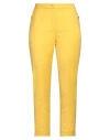 Liu •jo Woman Pants Yellow Size 6 Polyester, Viscose, Elastane In Yellow