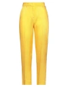 Liu •jo Woman Pants Yellow Size 8 Viscose, Linen In Yellow
