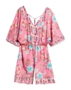 Liu •jo Woman Playsuit Pink Size Xs Polyester, Elastane