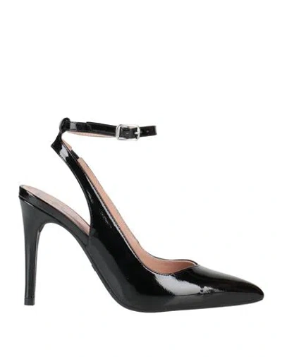 Liu •jo Woman Pumps Black Size 9 Textile Fibers