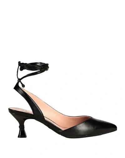 Liu •jo Woman Pumps Black Size 8 Leather