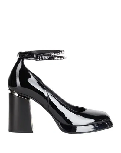 Liu •jo Woman Pumps Black Size 11 Textile Fibers