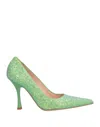 Liu •jo X Leonie Hanne Glitter 90mm Pumps In Emerald