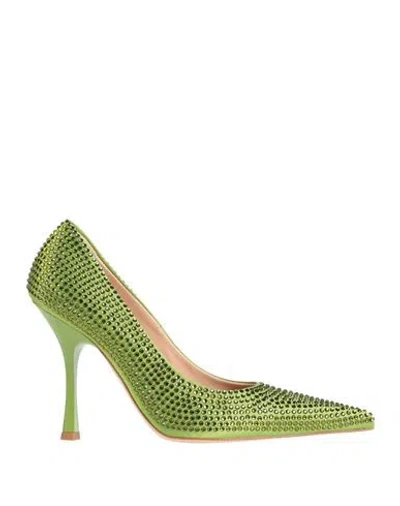 Liu •jo Woman Pumps Green Size 8 Textile Fibers