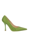 Liu •jo Leonie Hanne X  Woman Pumps Green Size 7 Textile Fibers
