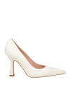 Liu •jo Leonie Hanne X  Woman Pumps Ivory Size 7 Soft Leather In White