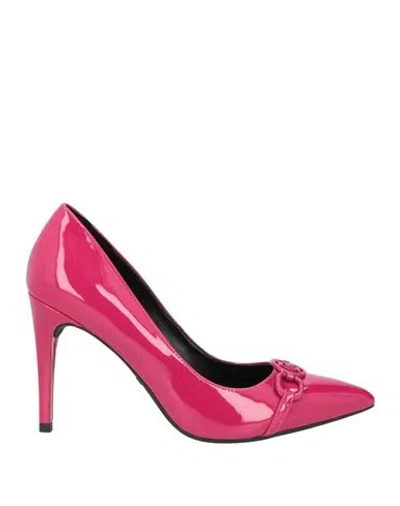 Liu •jo Woman Pumps Magenta Size 9 Soft Leather In Magenta