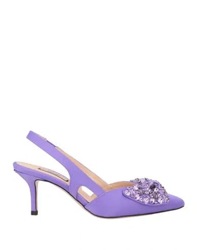 Liu •jo Woman Pumps Mauve Size 7 Textile Fibers In Purple