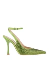 Liu •jo Leonie Hanne X  Woman Pumps Military Green Size 7 Textile Fibers