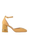 Liu •jo Woman Pumps Mustard Size 8 Textile Fibers In Yellow