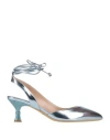 Liu •jo Woman Pumps Sky Blue Size 7 Soft Leather