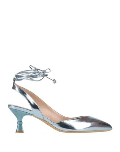 Liu •jo Woman Pumps Sky Blue Size 7 Soft Leather